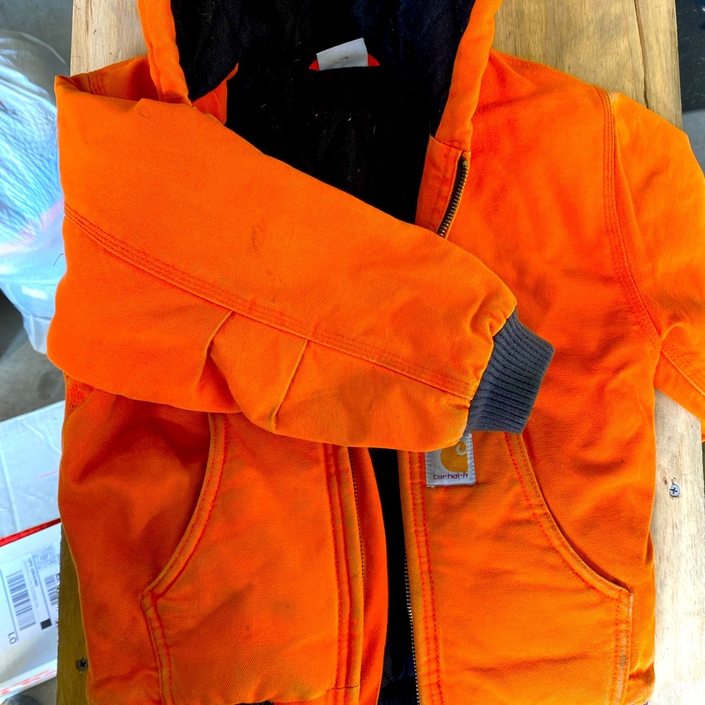 Carhartt youth coat orange